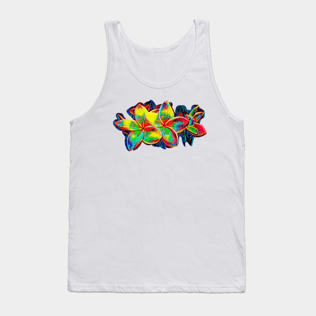 Plumeria Flower In Color Tank Top by PhotoArts